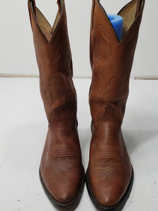 Vintage Dan Post P2551 Marlboro Men’s Brown Leather Western Cowboy Boots 9.5D main image 10
